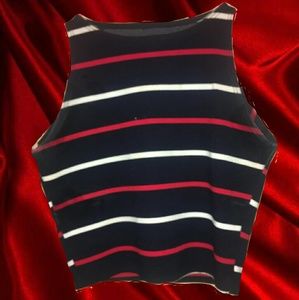 American Apparel striped crop top